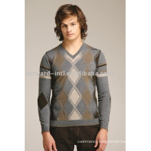 MEN'S CASHMERE V NECK PULLOVER